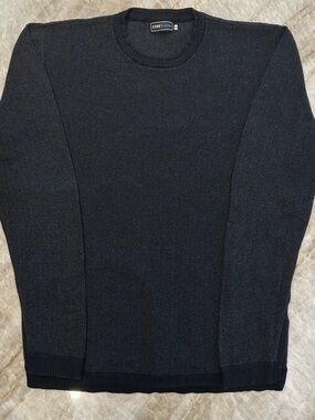 Jack & Jones Core Black Cotton Sweater XL Lightweight Textured